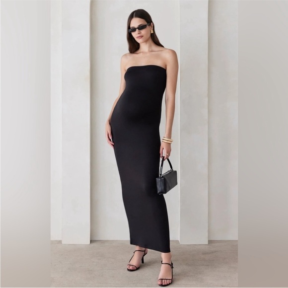 Bumpsuit Maternity Strapless Dress - Picture 2 of 6